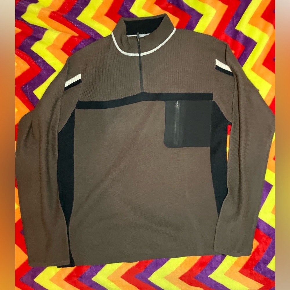 Obermeyer 1/4 zip sweater wool